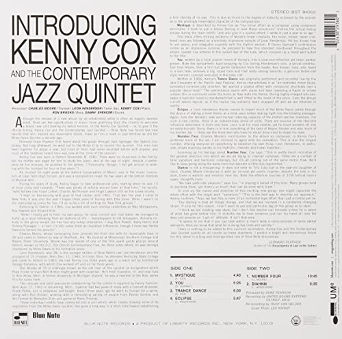 Introducing Kenny Cox... (Blue Note Classic Vinyl Series) [LP]