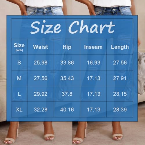 Capri Jeans for Women High Waisted Skinny Ripped Jeans Stretchy Distressed Denim Capris Cutoff Mom Cropped Jean3