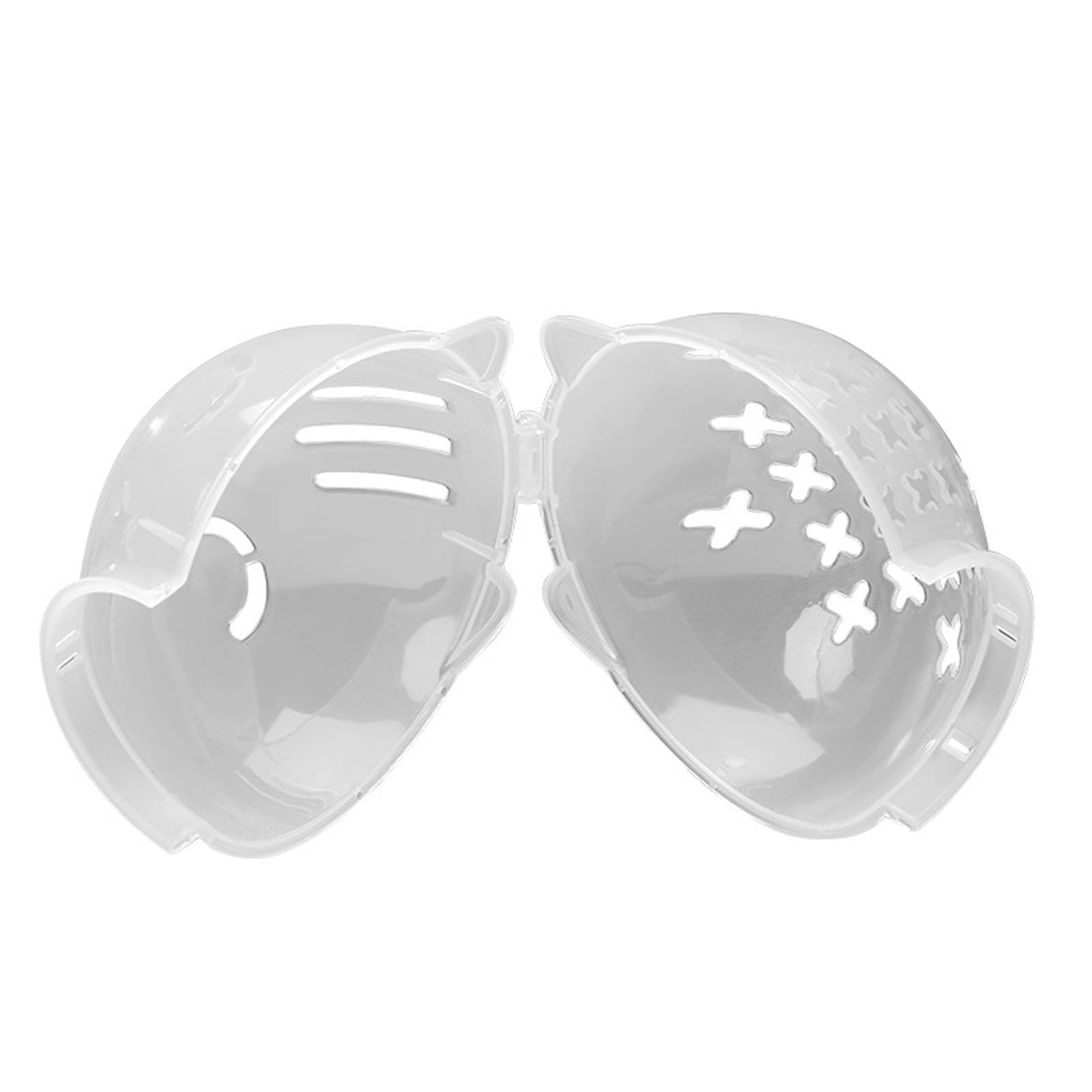 LOVIVER Bozal para Gato, protección, Capucha antilamer, Cubierta Transparente Ajustable para la Boca del Gato, para baño de Belleza, Suministros para