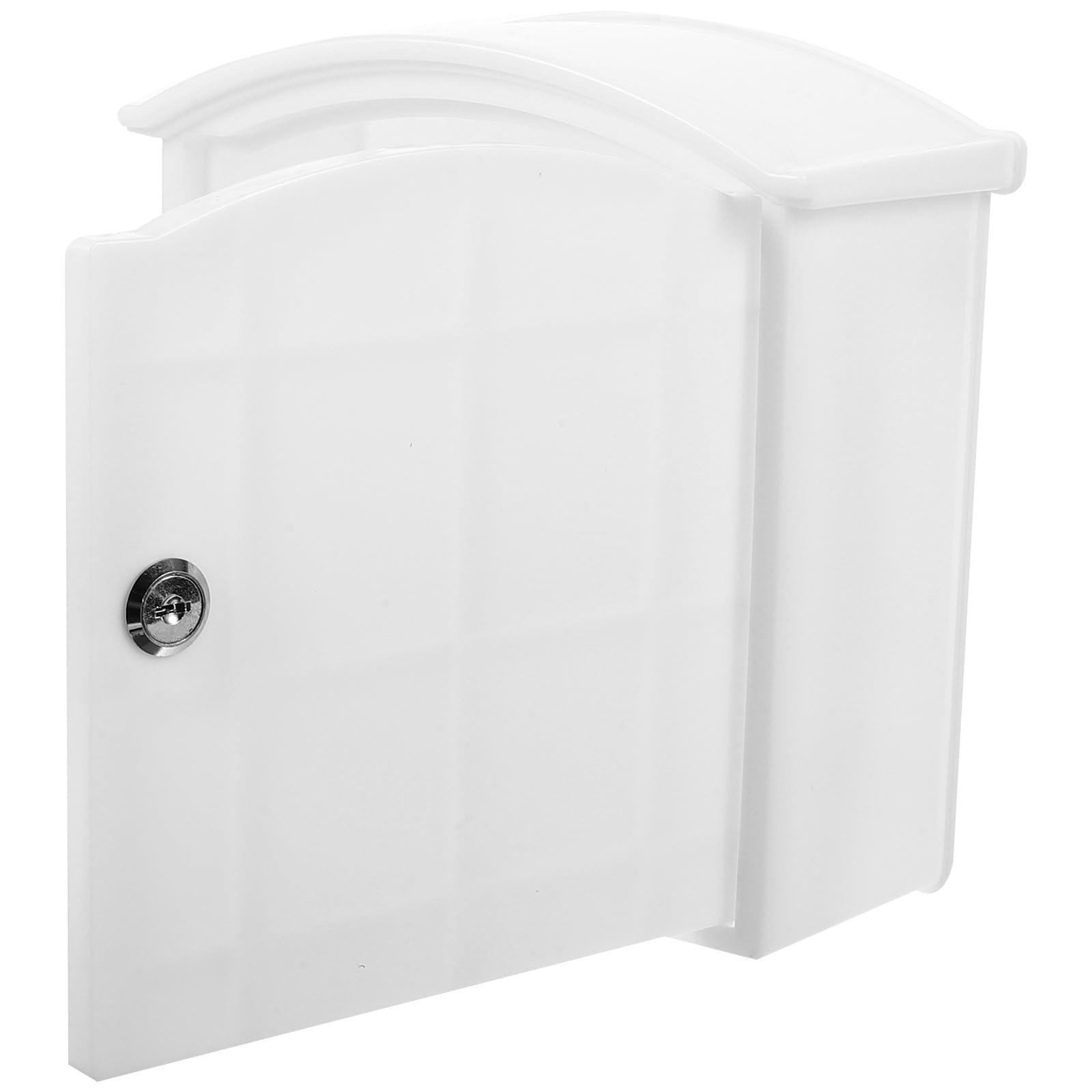 Boîte à lait murale gain de place avec serrure plastique blanc