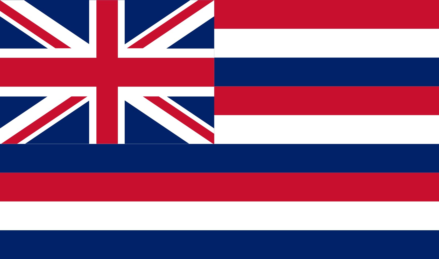 Drapeau Kingdom of Hawaii 1816–1845 grand pavillon tissu