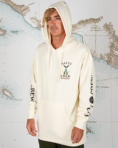 Image of Salty Crew Men's Tailed Hood Fleece - Men's Fashion Casual Long Sleeve Hoodie Cotton - Lifestyle Beach Apparel