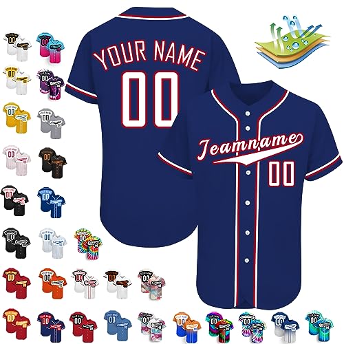 Busparst Camiseta de BéIsbol Personalizada, Camisetas de BéIsbol Personalizadas, Camisetas de BéIsbol Personalizadas para Hombres, Mujeres Y JóVenes