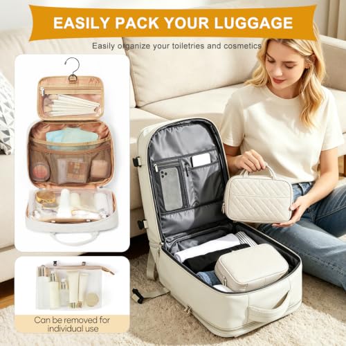 Image of coowoz Carry On Backpack Women Men Travel Backpack Airline Approved Laptop Backpack Sport Rucksack