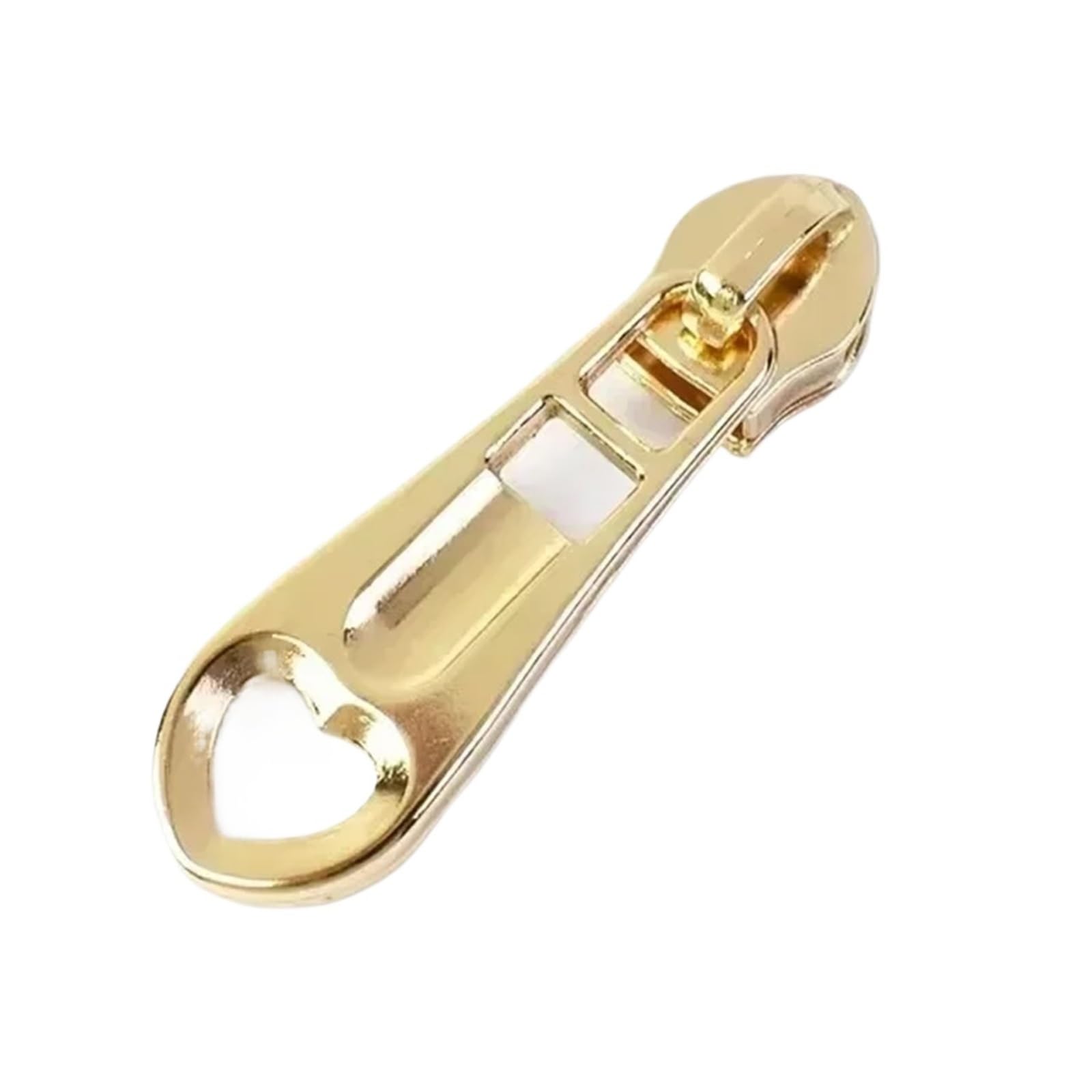 Remplacement des pièces de rechange, Tirettes à fermeture éclair, 50 pièces, curseur en Nylon 5S1-3 Multi for coudre la glissière plastique, tête de bande bobine(Lightgold,Size3)