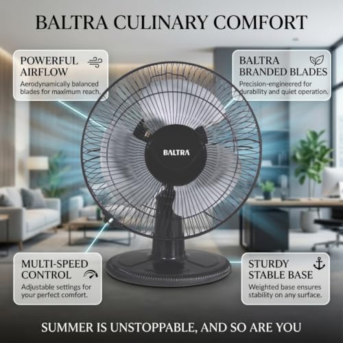 Image of BALTRA Savy Wall and table fan Multi Purpose Fan12inch (304.8mm), black (BF-149)