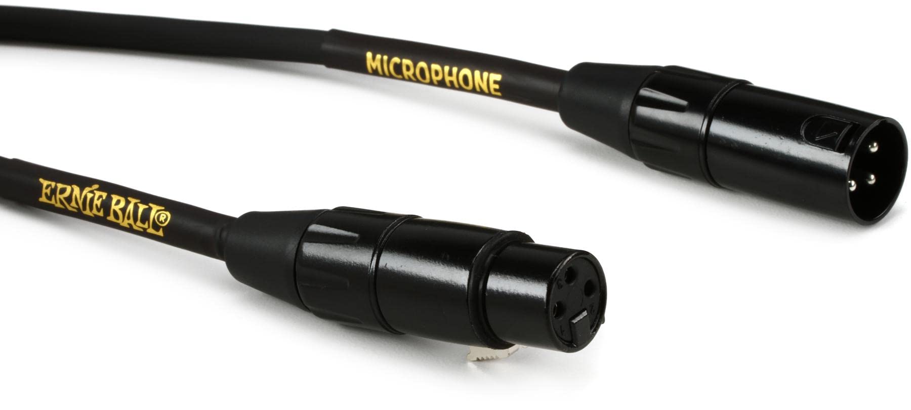 Ernie Ball XLR Microphone Cable, 25ft, Black (P06073)