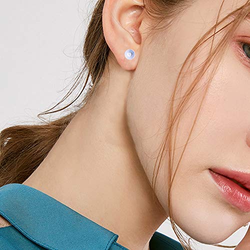 1200 Pcs 5Mm Hypoallergenic Stainless Steel Earrings Posts Flat Pad Blank Earring Pin Studs With Butterfly Earring Backs And Silicone Bullet Earring Backs For Jewelry Making Findings #TOP6