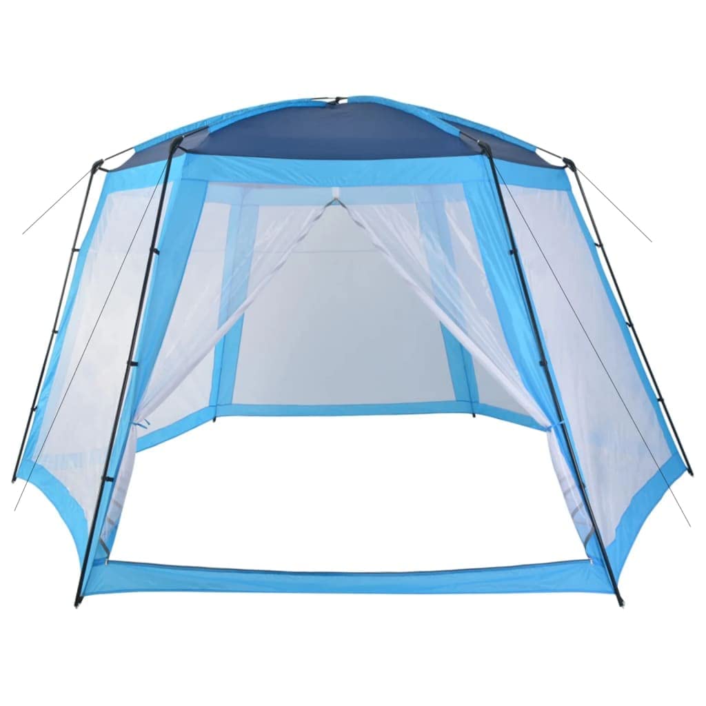 Refined Pool-Zelt Stoff Pavillon Pooldach Poolpartyzelt Pool mehrere Auswhal 500x433x250 cm Blau
