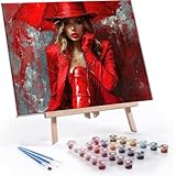 数字油絵 数字塗り絵 デジタル油絵 セクシー 女 数字キットでペイントブラシとアクリル絵の具が入, 大人の子供のためのギフト Paint by Numbers 手塗り DIY 数字によるアクリル 水彩絵画インテリア リビング装飾 20x30cm (フレームレス) J-826