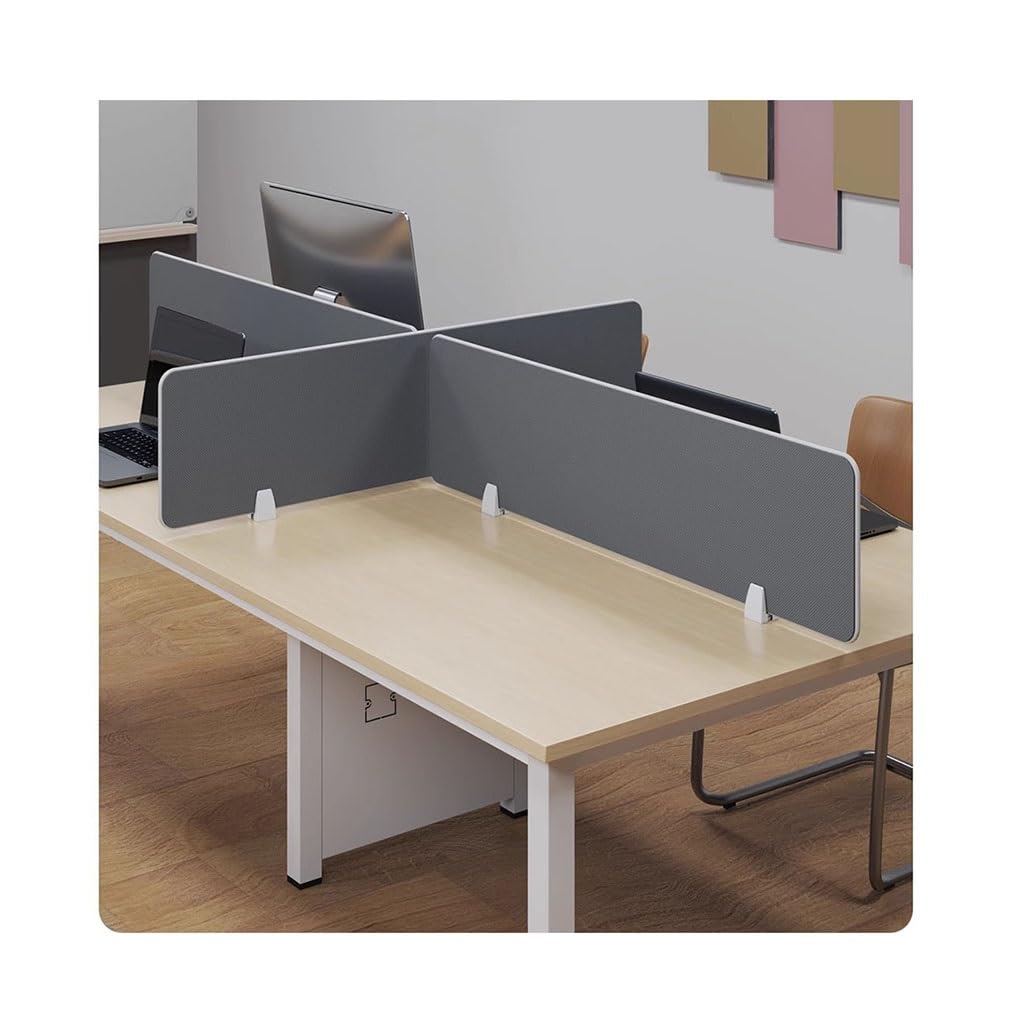 THKSGIV Desk Privacy Divider, Acoustic Partition, Panel, Reduce Noise And Visual Distractions, Office Dividers Home Classroom Sound Dampening(30X120CM)