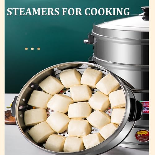 Vaporiera elettrica a 3 livelli in acciaio inox termostaticamente controllata 4300W per cucinare la colazione