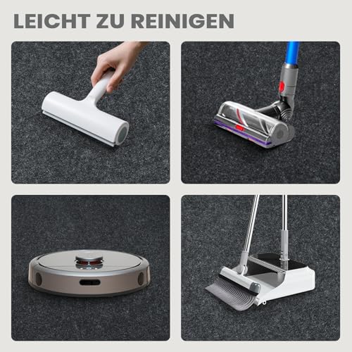 COSYLAND Bodenschutzmatte Bürostuhl 90×120cm – Schreibtischstuhl Unterlage – Bürostuhl Unterlage – Stuhlunterlage – Bodenschutzmatte Teppich – Fußbodenschutz Matte – Bürostuhlunterlage (Dunkelgrau)