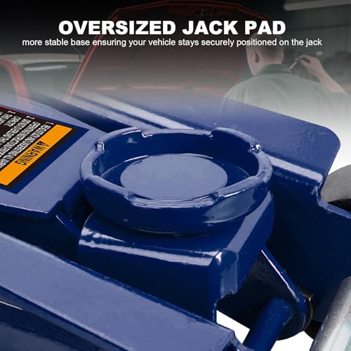 Image of Big RED 2.5 Ton (5,000 lb) Low Profile Hydraulic Trolly Jack, Blue, AT825051UR