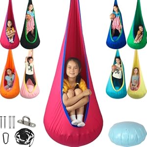 HiChrote Kids Pod Swing Seat, Max 3...