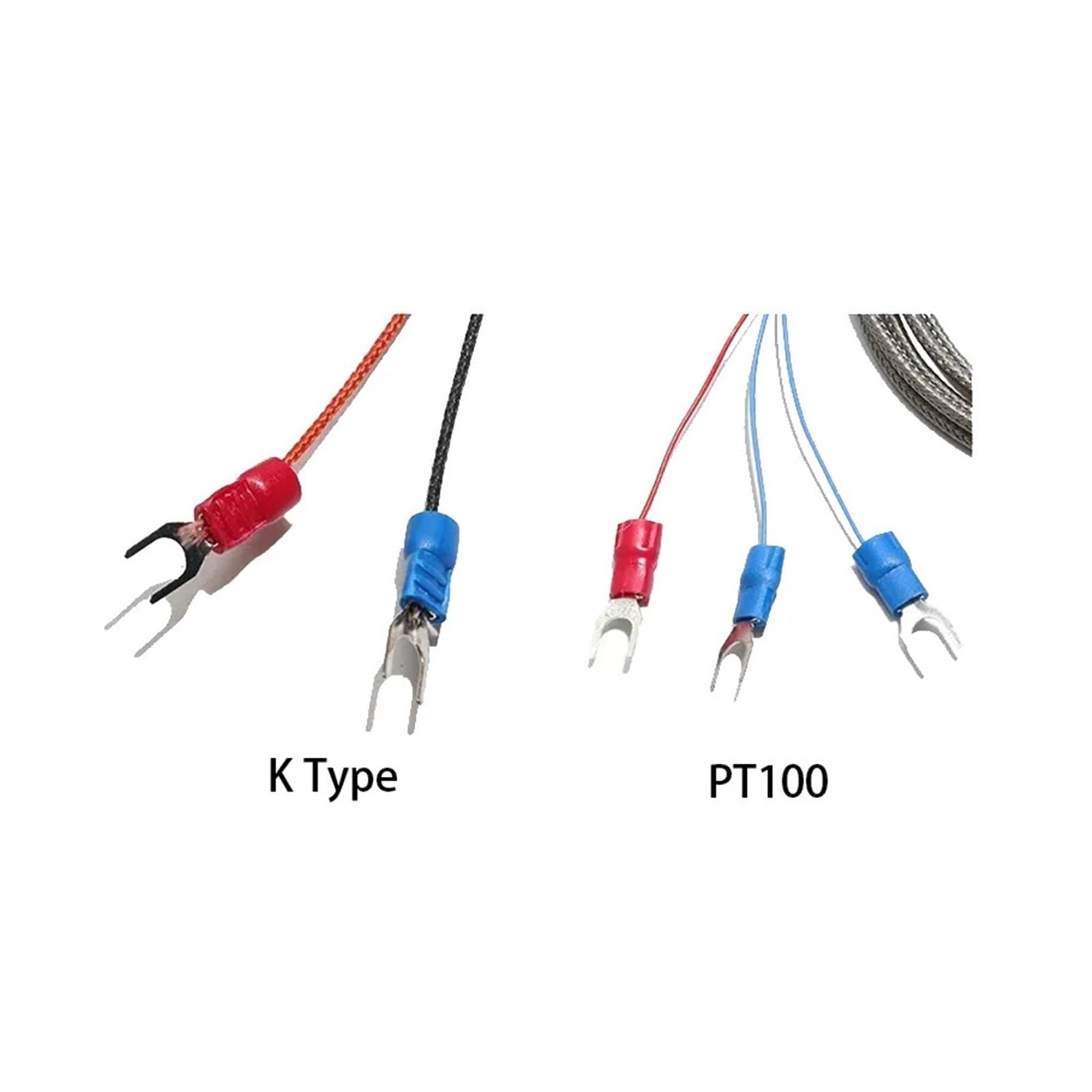 Sensor de termopar PT100 NPT G1/2 ", sonda ajustable de rosca de acero inoxidable, cable de 6x5 0/100/150/200MM, 1/2/3/4/5M(Cable Length 1m,Probe 6x150MM)