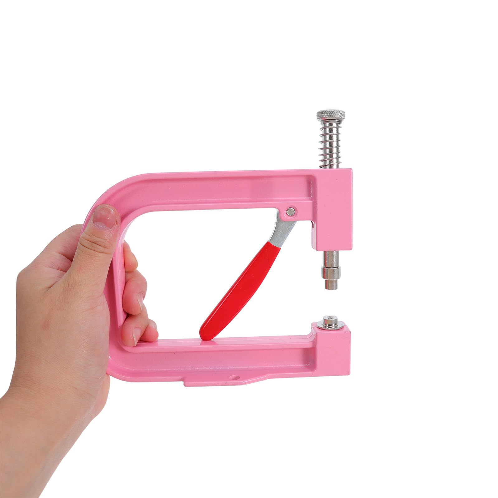 Máquina Manual para Fijar Cuentas Herramienta de Engarzado para Perlas Redondas DIY para Sombreros Zapatos Ropa y Bolsos Kit Incluye Remachadora de Cuentas y Pearls Color Beige