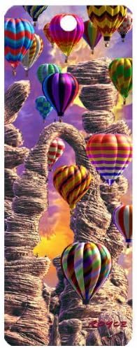 Threading the Needle, Air Balloon 3-D Bookmark with Tassel