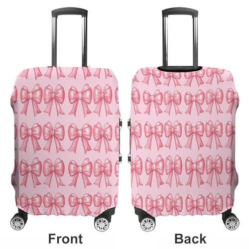 Pink Bow Travel Suitcase Protector Luggage Cover Protective Washable Anti-scratch Baggage Cover3
