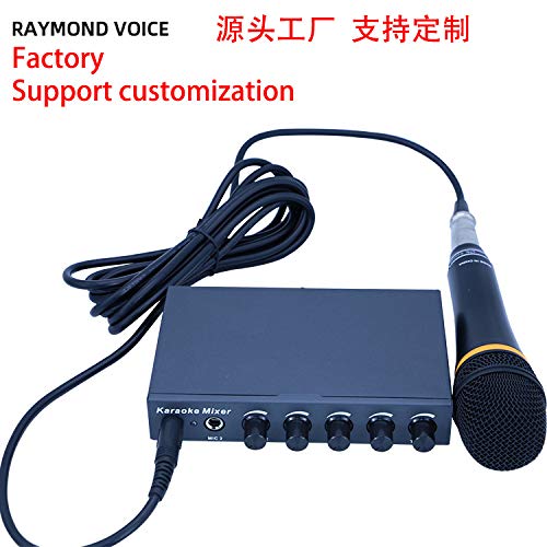 Mixer de áudio de microfone para KTV/Reunião/Festa/Atividades ao ar livre Compatível com Computador/