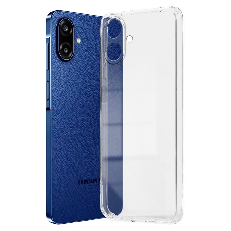 Image of Fashionury Crystal Clear Case for Samsung Galaxy F70e 5G | Yellowing Resistance | Transparent TPU Silicone | Raised Camera Lips | Slim Transparent Cover