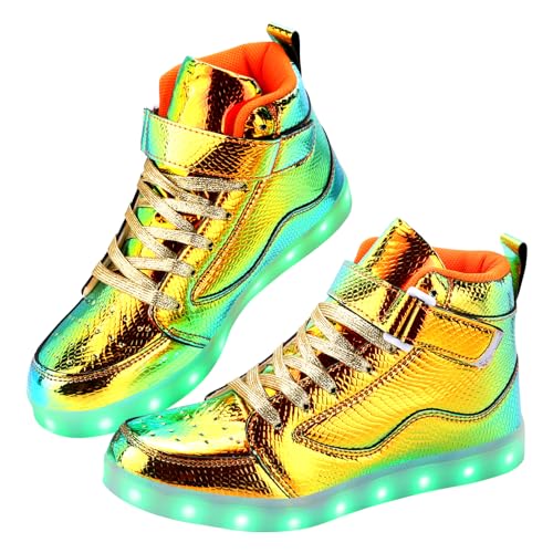 Image of Light Up Shoes Men Women LED Shoes USB Charging Adult High Top LED Sneakers Glow in The Dark Footwear for Dancing Party Festivals Festivals