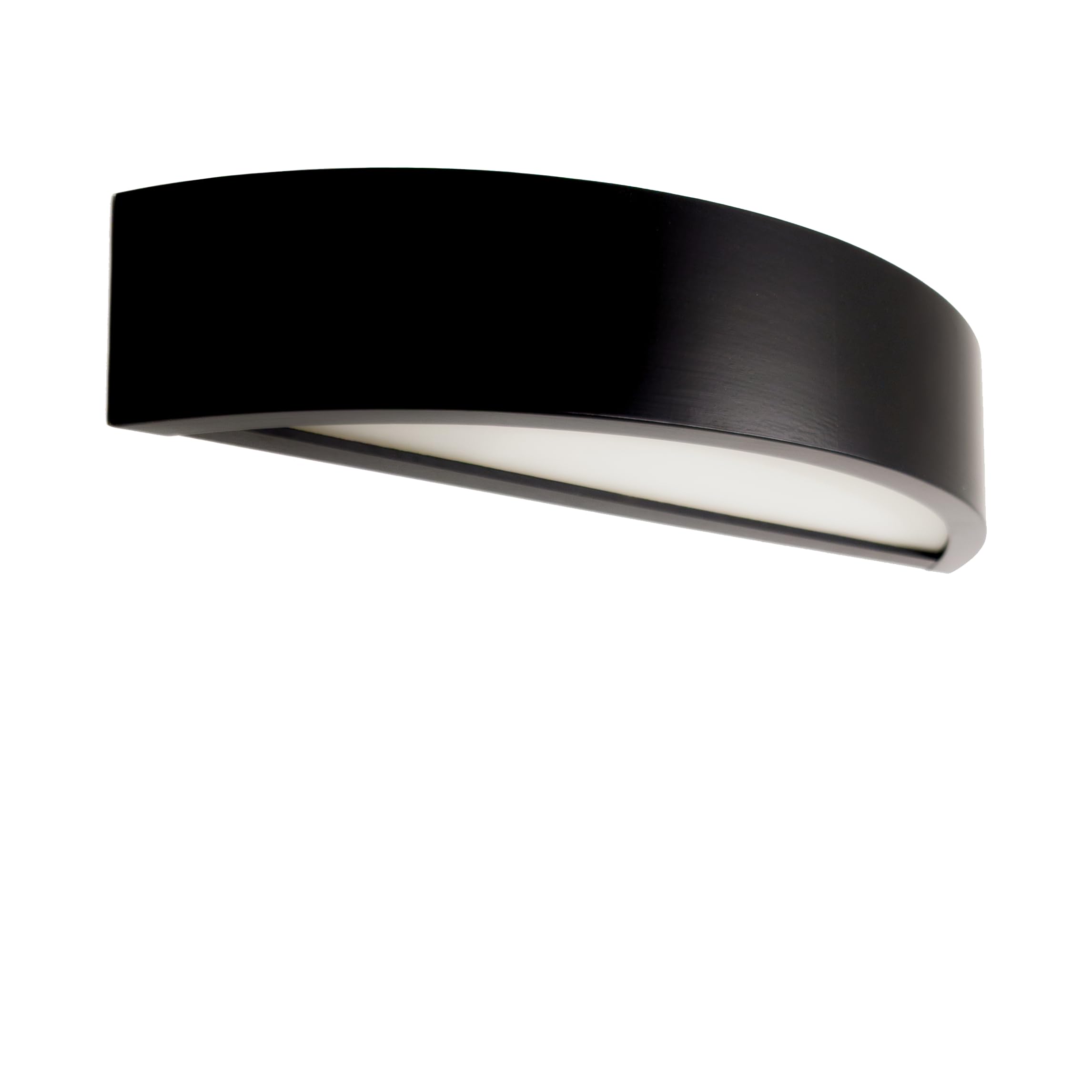 Wandleuchte Innen E27 Oben-Unten Beleuchtung - Wandlampe Holz Schwarz - Modern Halbrunde Wandbeleuchtung für Schlafzimmer, Wohnzimmer, Flur, Küche - Stilvolle Kiefernholz LEJA