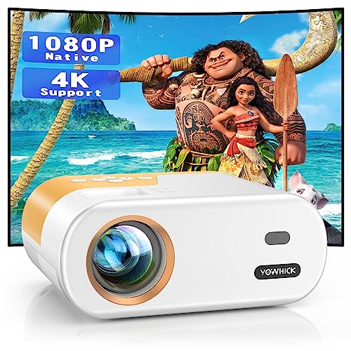 Image of Native 1080P Mini Projector YOWHICK for iPhone, Android | Portable, for Home Cinema, Movie Projector, Gaming, Outdoor, Compatible with Windows, TV Stick, HDMI, USB