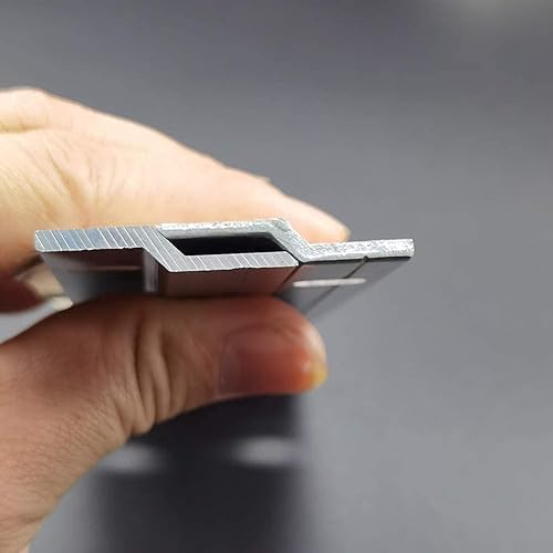 Miniatura 3 de Kit de accesorios para colgar fotos de 4 pulgadas, clips en Z de aluminio, resistentes para colgar cuadros y espejos, barra en Z entrelazada,