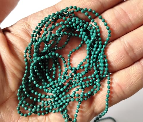 Image of GoSetGet! 10 Colors | 30 Mtrs | 1.5mm Metal Ball Chain for Jewelry Making, Crafts, Decorative, Long Lasting (30 Mtr-10Colors)