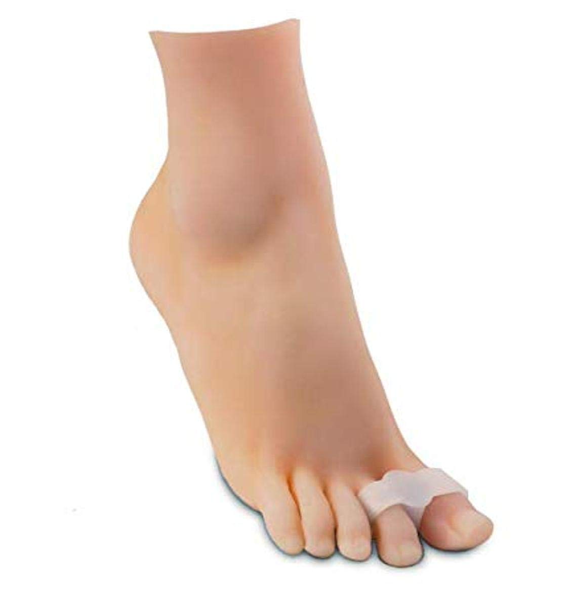 SiliposSilipos 92824 No-Slip Buddy Spacer - (Pack of 4) Anti Allergy, Latex Free Twin Toe Spreader for Bunions, Overlapping Toes. Foot Care Insoles