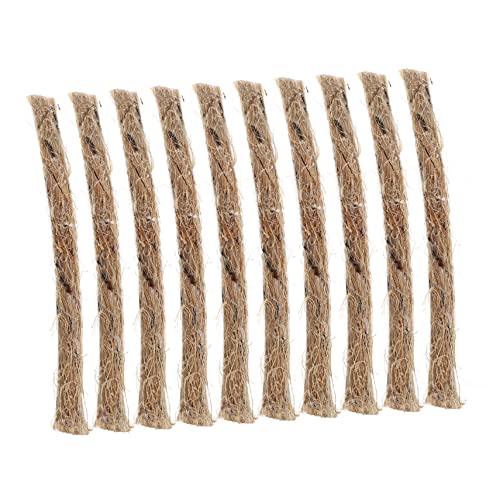 POPETPOP 20Pcs Fire Starter Ropes Kit Premium Cord for Outdoor Camping Grilling and Survival Supplies Easy to Wind Resistant Strips