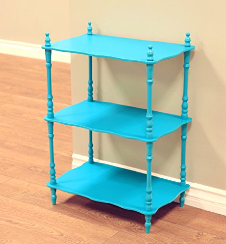 Frenchi Home Furnishing Prateleiras infantis de 3 andares Contemporâneo Azul