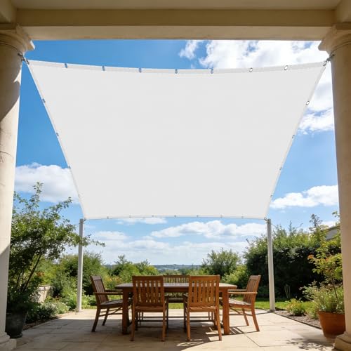 Voile d'ombrage imperméable blanc 0.8 x 2.4 m protégeant des UV - 2