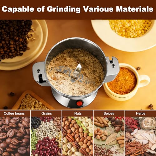 Moulin à grains en acier inoxydable durable avec sécurité