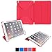 roocase iPad Air 2 Case - Optigon 3D iPad Air 2 2014 Slim Shell Case Smart Cover - with Sleep / Wake Function [Features Landscape and Typing Stand] for Apple iPad 6 Air 2 (2014) 6th Generation Latest Model, Magenta