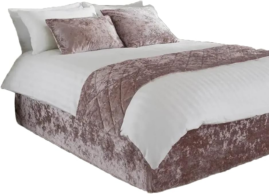 Riva Home Verona Bed Runner (20x79in) (Blush)