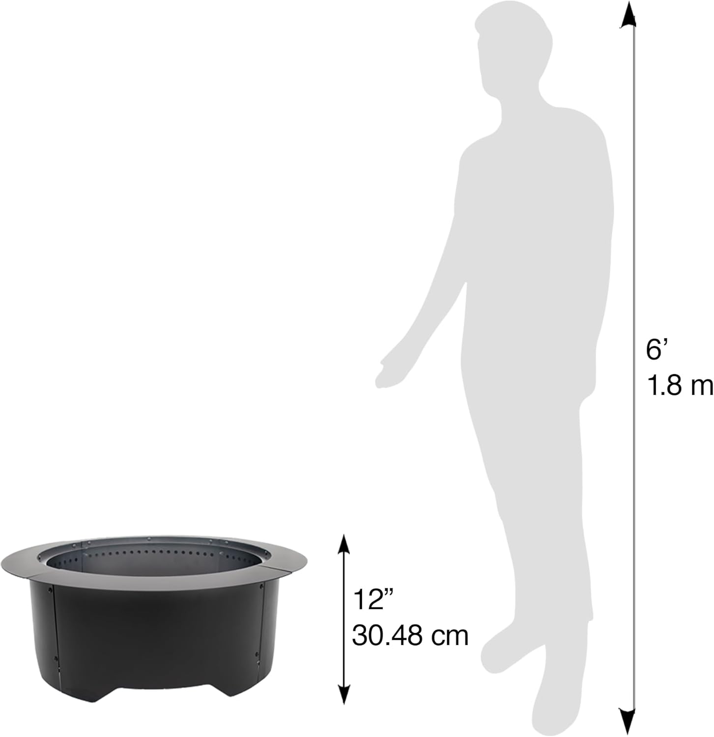 Blue Sky Outdoor Living 28" Round Smokeless Fire Ring Insert