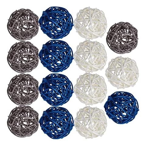 chiwanji Handmade Wicker Rattan Balls for Decoration Cover