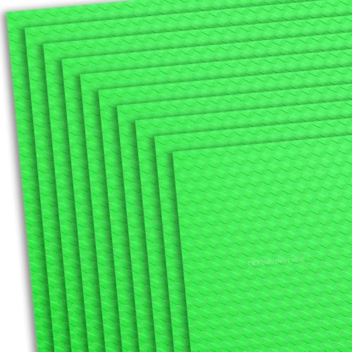 HOLSTEX Thermoform Sheet - (Basketweave Texture) - (.125 Thickness) - (8in x 12in Sheet) - (Zombie Green) - (10 Sheets) - for Holster Making, DIY Cosplay, Airsoft Armor