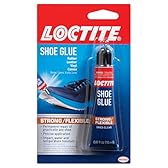 Loctite Colla per scarpe, colla per tessuti forte e flessibile, resistente all'acqua, agli urti e alle vibrazioni, si asciuga trasparente, flacone da 17,7 ml, 1 confezione