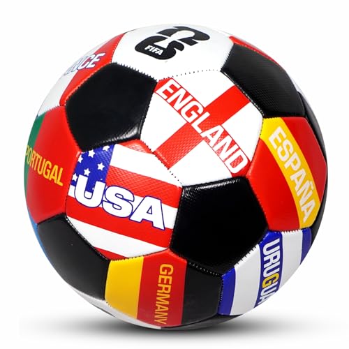 Image of Hamleys FIFA World Cup 2026 Official Licensed Merchandise | Size 5 Football | Black Multiflag