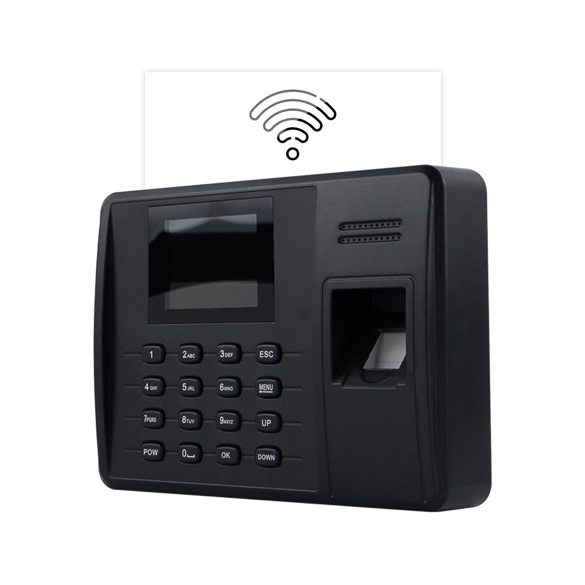 Macchina per il Controllo delle Presenze per Aziende fino a 1000 Dipendenti, Doppia Frequenza, Tripla Verifica con Carta RFID/PIN/Impronta Digitale, con Modulo WiFi, WEB e P2P, HDWR TimeLok-200NWEPI