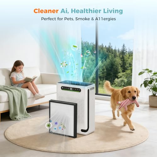 Image of HAP605 Air Purifier Replacement Filters for FreAire HAP605 HAP607 Purifier | for XenonLab HAP605 HAP607 Air Purifier,3-in-1 HAP607 True HEPA High-Efficiency Activated Carbon Filter for Home Large Room