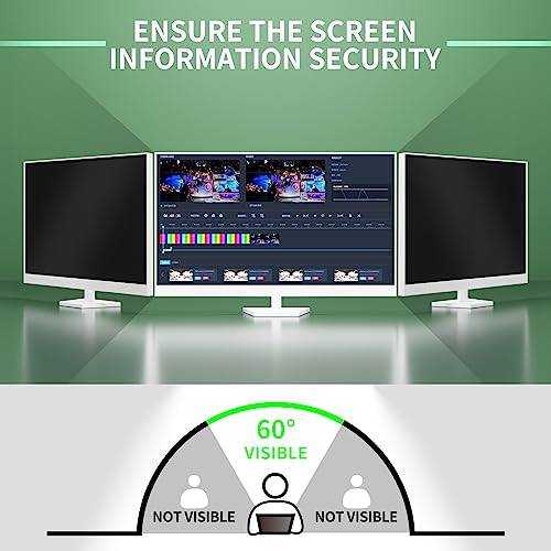 Image of 34 Inch Curved Computer Privacy Screen Filter for 21:9 Widescreen Computer Monitor Screen Protector Computer Screen Privacy Shield Anti Glare and Blue Light