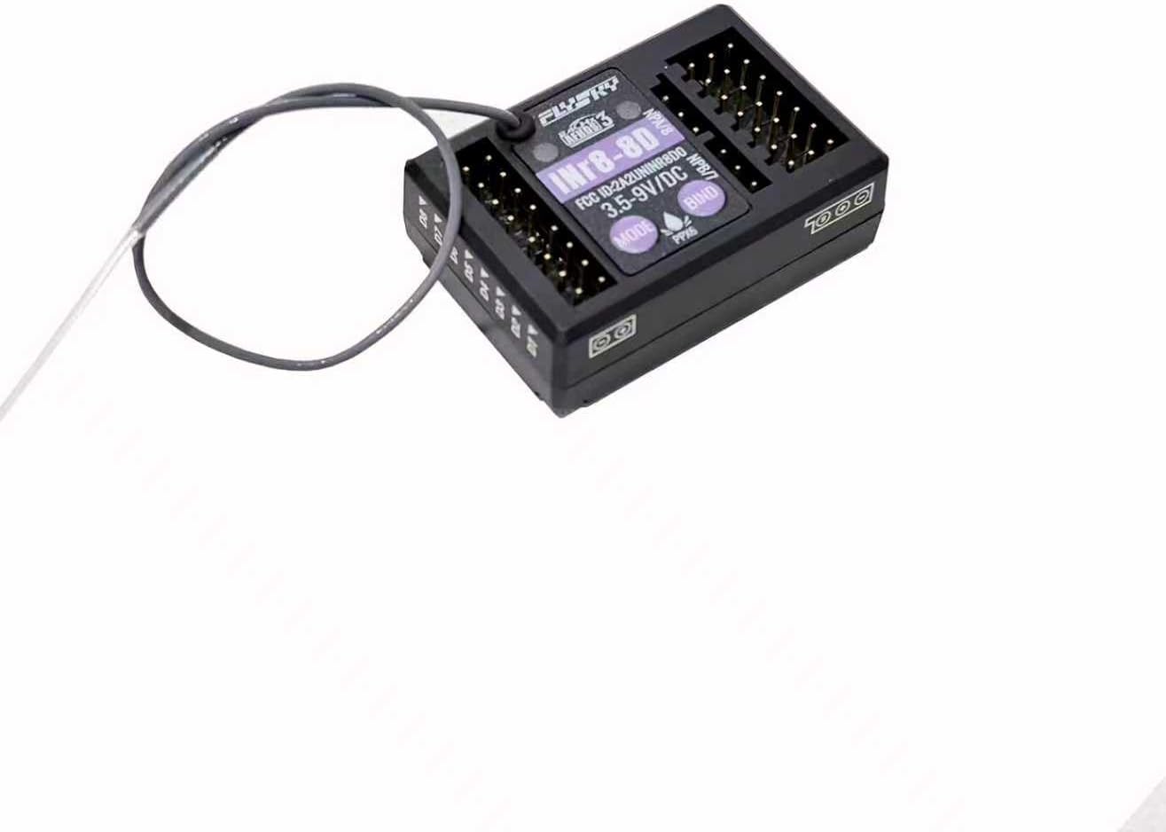 Flysky INr8-8D Receiver for NB4+ NB4 Pro AFHDS 3 Support S.Bus and 8 Channel Rc Car Light Control w/Failsafe