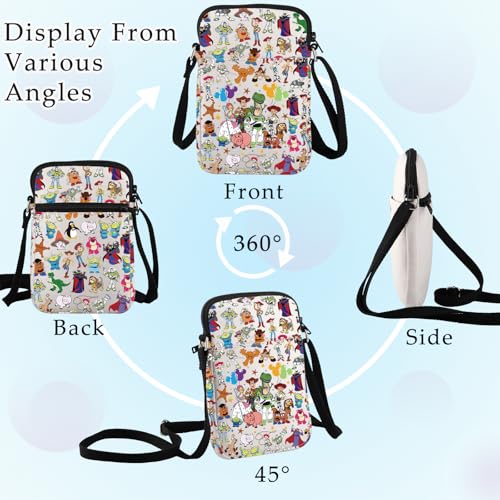 BWWKTOP Buzz Crossbody Bag Woody Fans Gift Buzz & Slinky Dog Shoulder Bag Jessie & Lotso & Rex Merch3