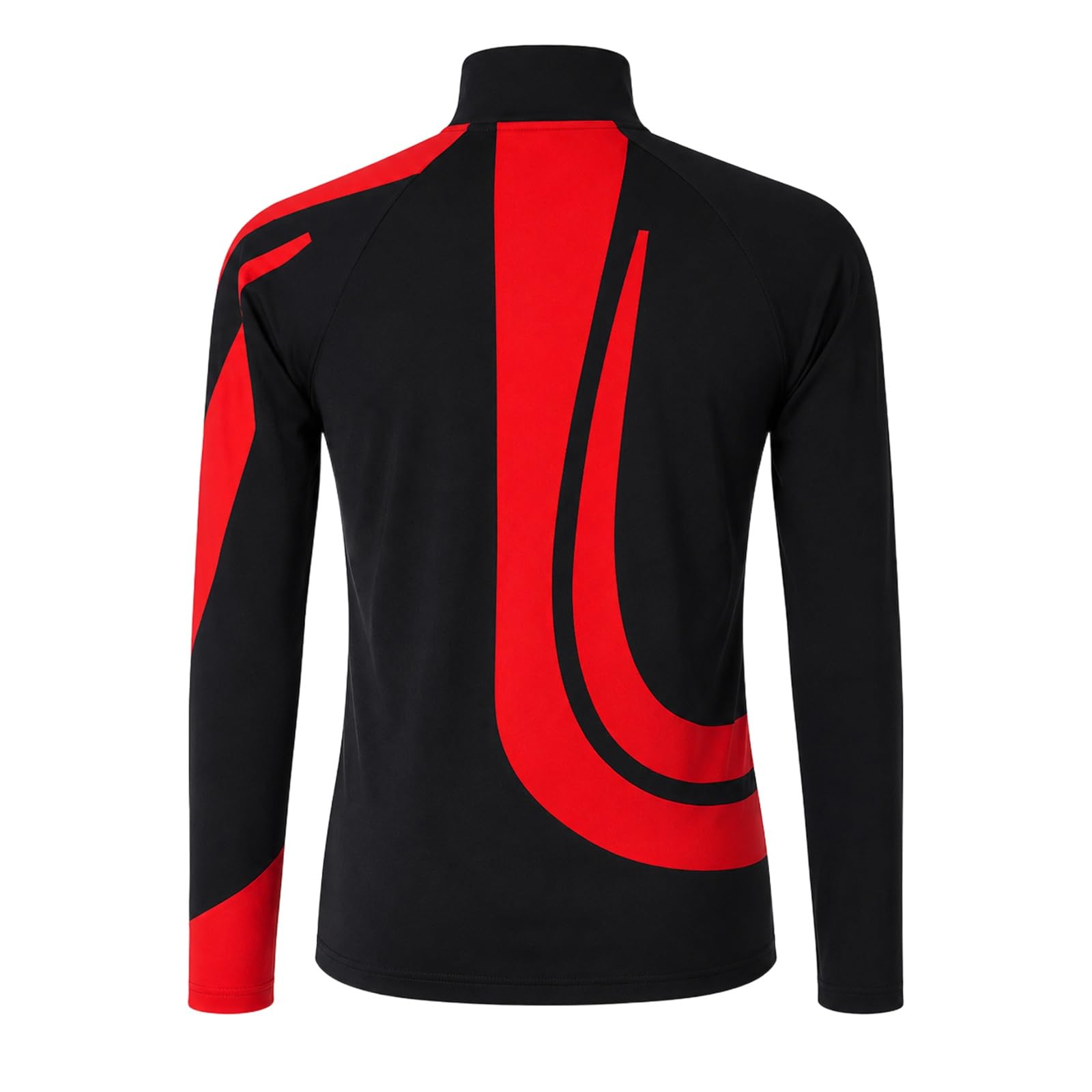 Eiskunstlauf Jacke Damen Teen Full Zip Kontrast Training Eisbahn | Trainingsjacke mit Stehkragen, durchgehendem Reißverschluss und geschwungenen Einsätzen for Eisbahntraining und Warm-up