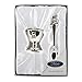 Figurines-Gifts UK - 6305NT - Cadeau Baptême - Set Coquetier et Cuillère Petit Ours - Métal Argenté