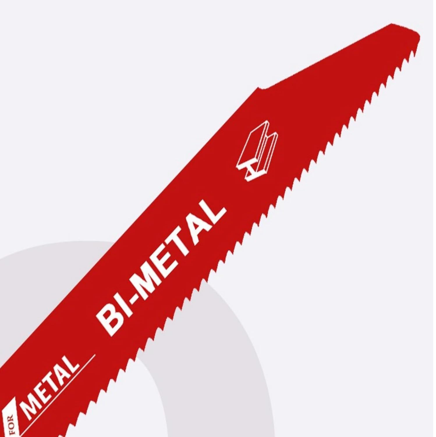 Reciprocating Saw Blades, 9" Length Bi-Metal, 14-18 TPI, for Wood Metal Cutting, Durable Wear-Resistant (25)